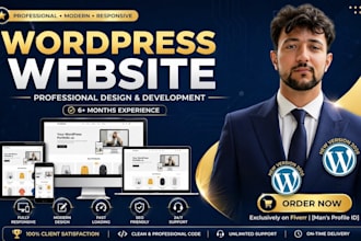 design, develop, and customize a professional wordpress website for your busines