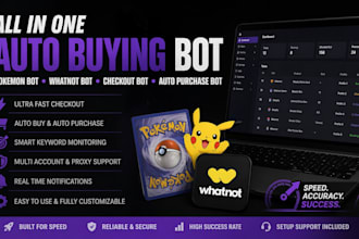 code pokemon bot, auto purchase bot, checkout bot, auto buying bot, whatnot bot