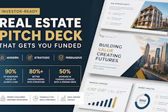design a modern real estate pitch deck for investors