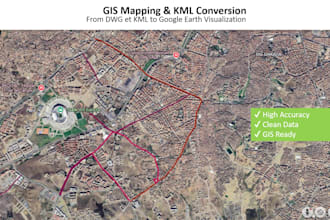 create topographic maps, gis mapping and autocad plans