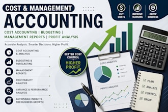 do cost accounting, budgeting, management reports, profit analysis