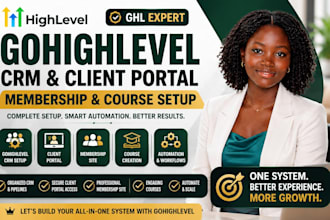 setup gohighlevel crm client portal go high level membership course ghl expert