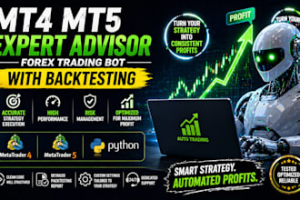 develop mt4 mt5 expert advisor forex trading bot with backtesting