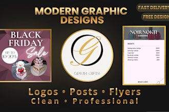 design social media posts, flyers and branding