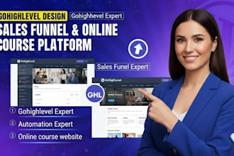 kajabi online course, kajabi landing page, kajabi website design online course