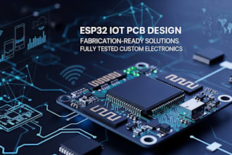 design and deliver fully tested, esp32, iot, fabrication ready custom pcb boards