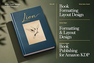 book formatting expert for amazon KDP, ingramspark and lulu cover design
