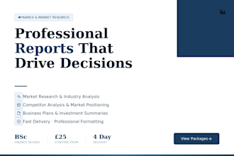 deliver a professional financial analysis or market research report