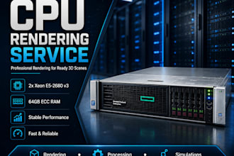render your ready 3d scenes with professional cpu rendering