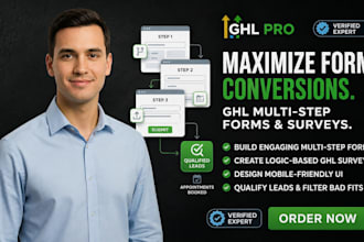 build gohighlevel survey ghl multi step forms and highlevel lead systems
