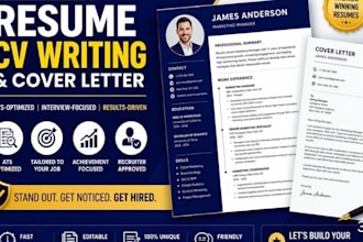 do CV writing, resume writing and cover letter