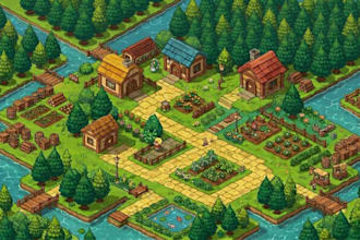 do pixel isometric tileset, isometric tilemap, isometric game map, game asset