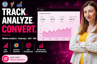 do website analytics, website heatmap tracking, ga4 setup cro optimization
