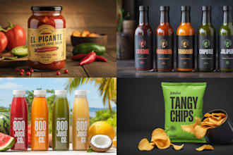 do food label design, product label, food spice, sauce, pouch design, packaging