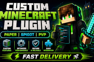 code a custom paper minecraft plugin for your server