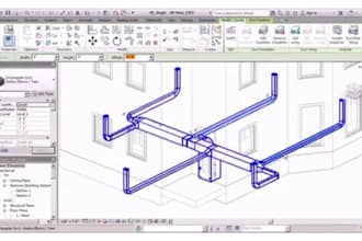 do hvac and mep design with professional drawings in autocad and revit