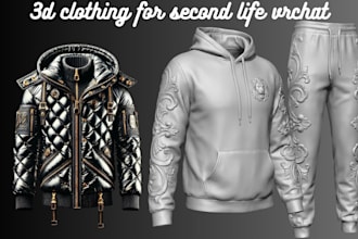 design texture rig 3d clothing for second life vrchat vrchat gta fivem peds sims
