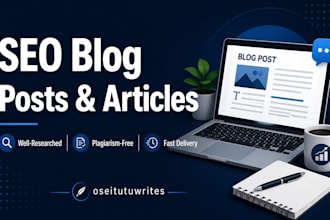 write SEO blog posts and articles for your website