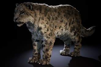 be your 3d animal sculptor, texture,xgen fur for ue5 game, dnd 3d animal, zbrush