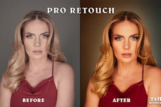 professionally retouch beauty and fashion photos