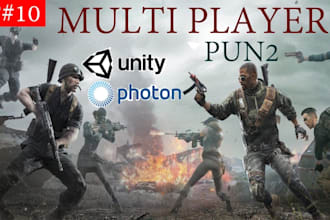 develop advanced 2d, 3d multiplayer unity game using photon, mirror or netcode