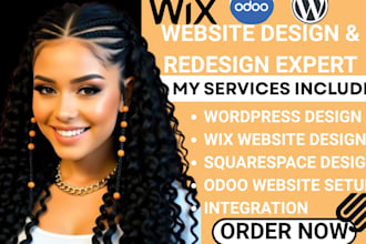 design wordpress website wix redesign squarespace landing page odoo website seo