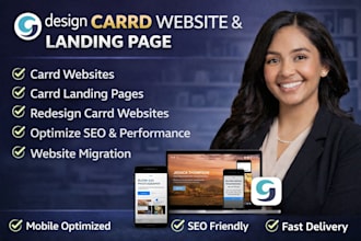 design professional minimalistic carrd website carrd landing page