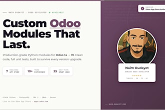 develop a custom odoo module compatible with odoo 13 to 19