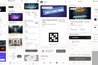 develop ticket marketplace app for concerts, sports and events