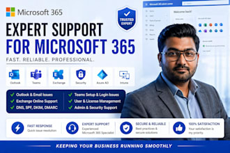 fix microsoft 365 outlook, teams, exchange and admin issues fast