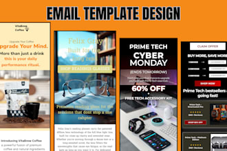 design klaviyo email marketing newsletter template design figma email template