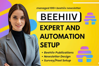 setup beehiiv newsletter design beehive ai landing page beehiiv website design