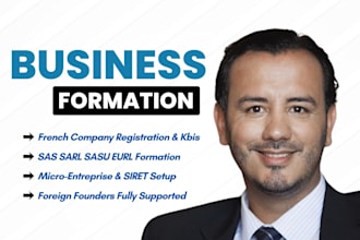 register your french company SAS sarl micro entreprise for foreigners