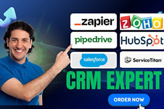 setup hubspot zoho salesforce servicetitan pipedrive n8n zapier workflow