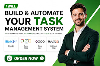 build and automate your task management system with bitrix24 zoho,odoo,hubspot