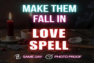 cast powerful love spell, obsession spell, get ex back same day casting