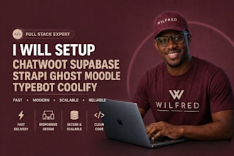 setup chatwoot supabase stripi ghost moodle typebot coolify