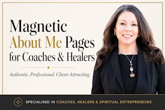 write your about me page for spiritual businesses