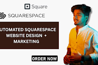 do square online squarespace booking website design squarespace email automation