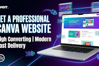 design a modern canva ugc portfolio website or landing page