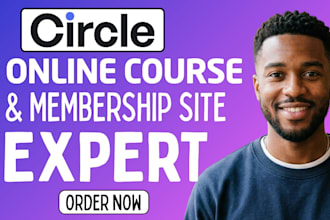 setup circle so community circle so online course setup circle so website
