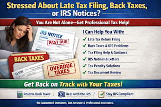 help with late tax filing, back taxes and irs compliance solutions