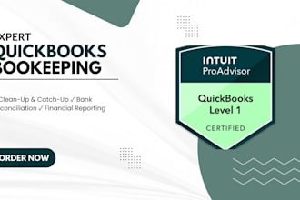 be your expert quickbooks online bookkeeper