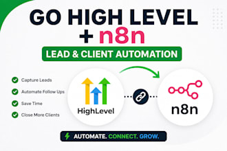 connect gohighlevel with n8n for lead and client automation