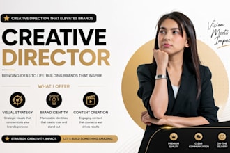 be a creative director for your visual strategy brand identity content creation