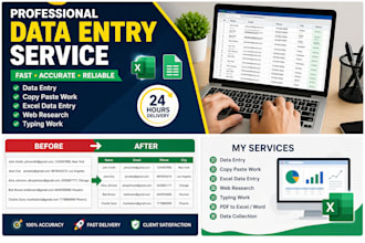 do data entry, copy paste, excel data entry and web research