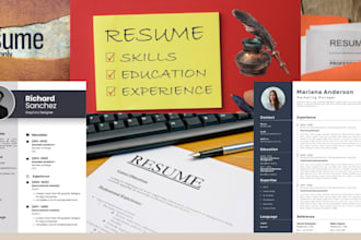 design a professional resume and CV