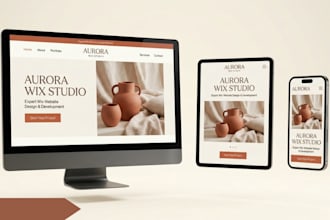 create converting wix website for brand and businesses