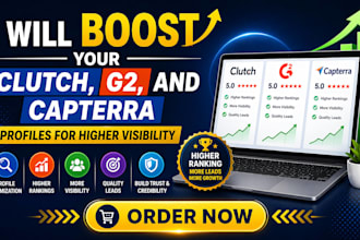 boost your clutch, g2, and capterra profiles for higher visibility
