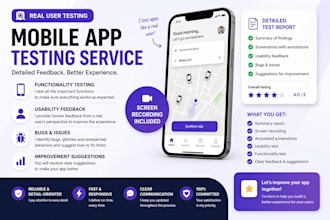 test your mobile app and provide detailed usability feedback